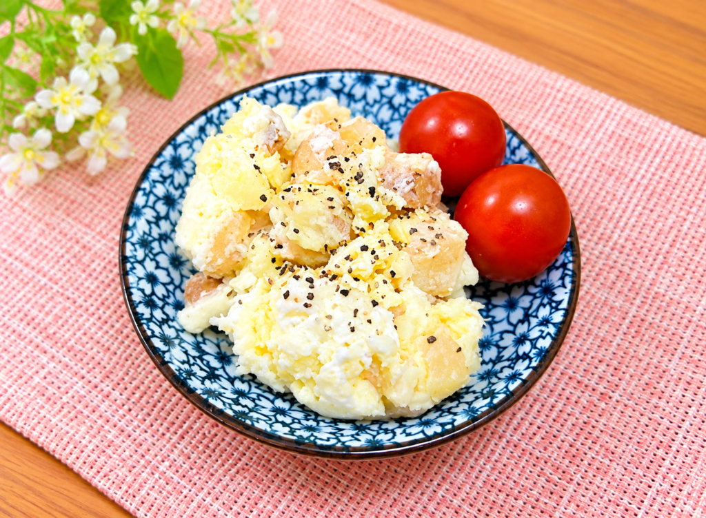 いぶりがっことクリームチーズのポテサラ