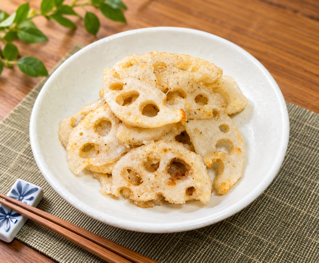 しゃきしゃき旨だしれんこんチップス