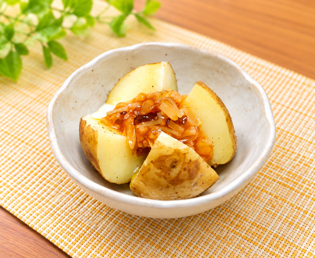 レンジで新じゃがだしバター