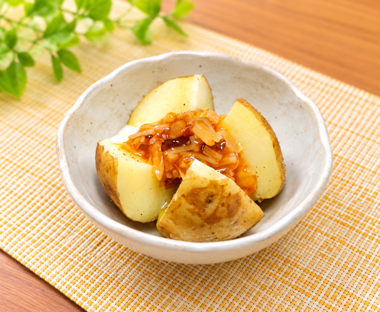 レンジで新じゃがだしバター