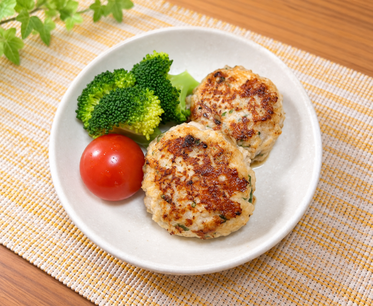 大葉とれんこんの鶏つくね