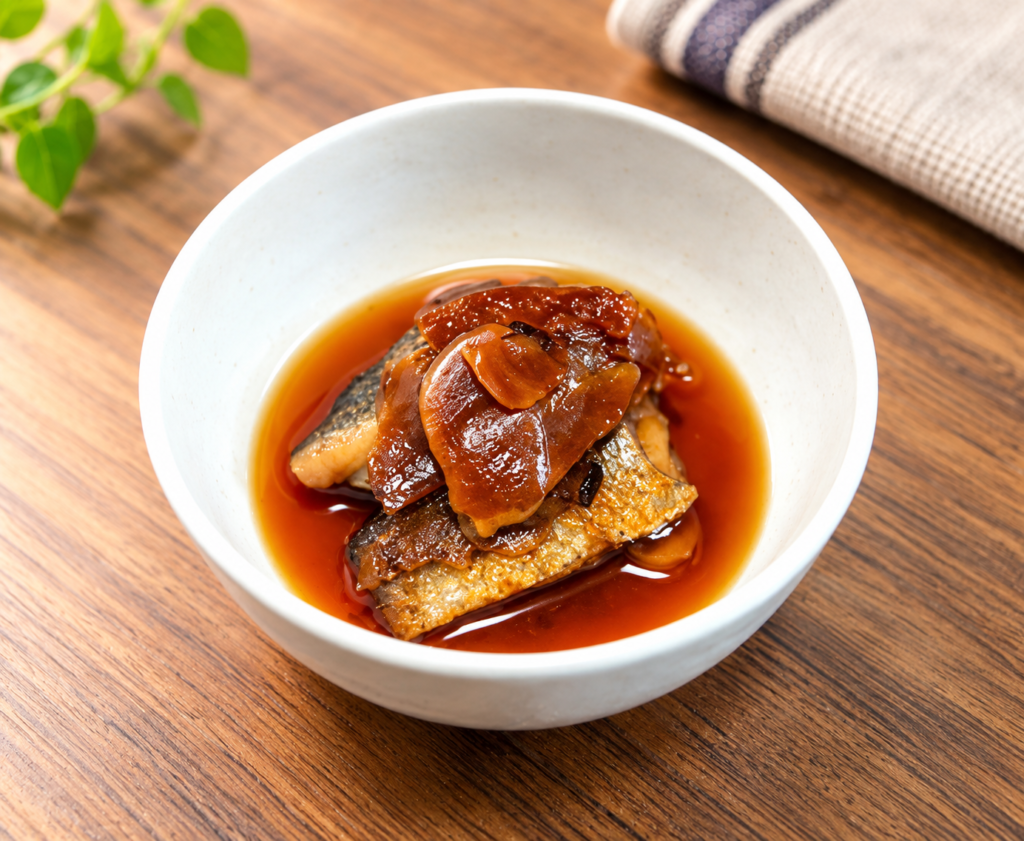 生姜佃煮でたらの煮物