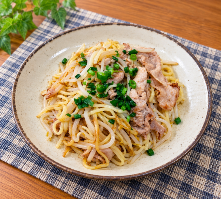 豚バラともやしの旨だし焼きそば